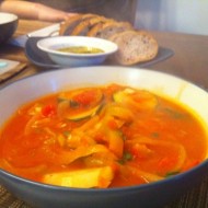 Zucchini, Pepper, and Potato Soup
