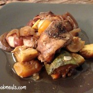 Slow Cooker Balsamic Chicken with Spring Vegetables
