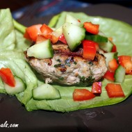 Cilantro Ginger Chicken Burger Lettuce Wraps