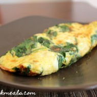 Spinach and Cheddar Omelet