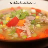 Leftover Turkey Soup with Brown Rice