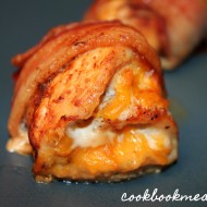 Bacon Wrapped Chicken Rollatini with Cheddar
