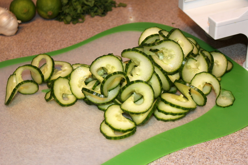 Spicy Cilantro Lime Cucumber Salad (4)