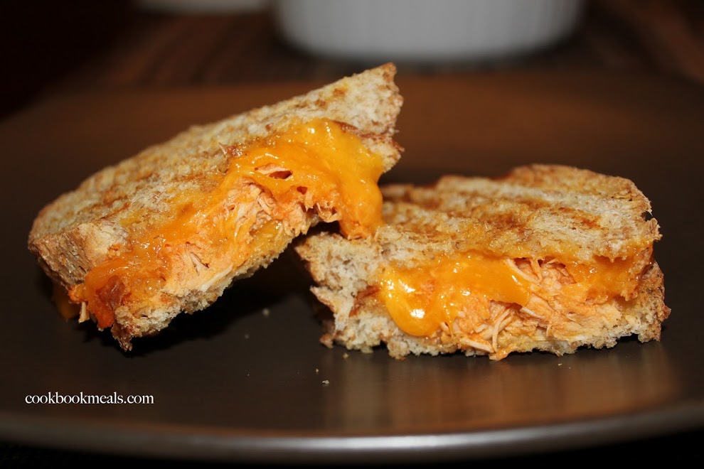 Buffalo Chicken Grilled Cheese Paninis