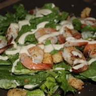 Garlic Shrimp Caesar Salad
