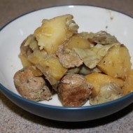 Slow-Cooker Greek Meatballs, Potatoes, and Artichokes