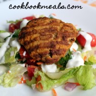 Buffalo Chicken Burger Salad