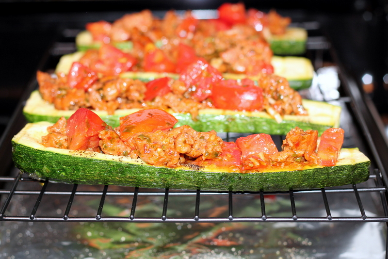 Sausage and Tomato Stuffed Zucchini (19)